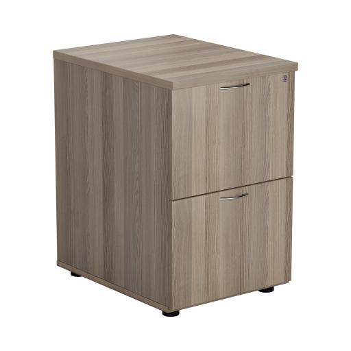 2 Drawer Filing Cabinet - Beech Version 2