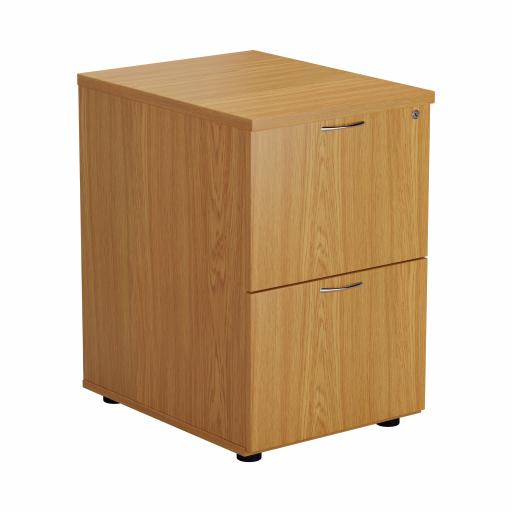 2 Drawer Filing Cabinet - Nova Oak