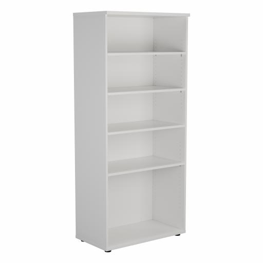 1800 Wooden Bookcase (450mm Deep) White