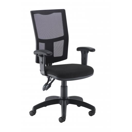 Calypso 2 Mesh Chair - Adjustable Arms - Black
