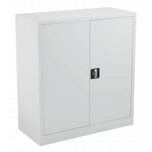 TC Steel Double Door Cupboard 1000 White