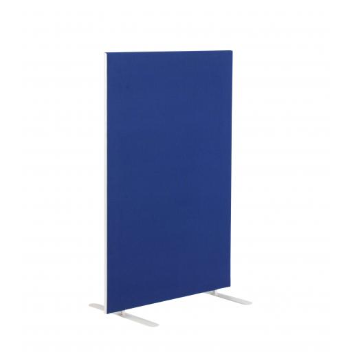 1400W X 1800H Upholstered Floor Standing Screen Straight Royal Blue