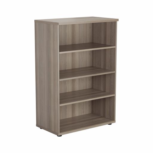 1200 Wooden Bookcase (450mm Deep) Grey Oak