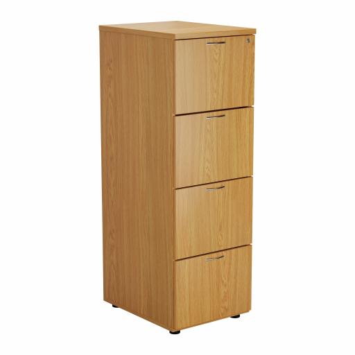 4 Drawer Filing Cabinet - Nova Oak