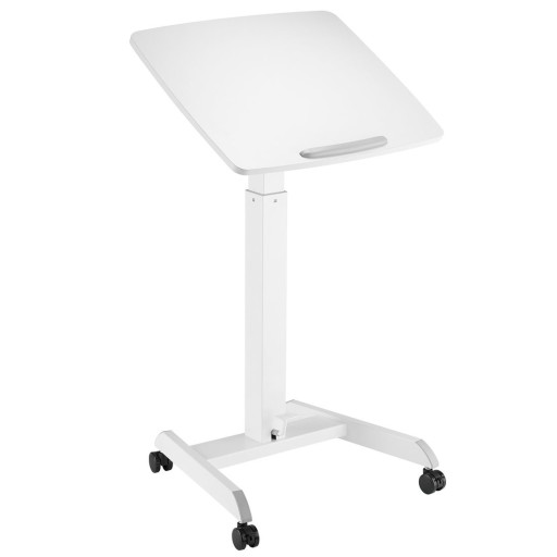 Gas lift lectern-laptop desk with tilting top