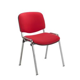 [CH0503RD] Club Chair - Chrome Frame (Red).jpg