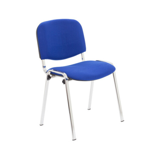 [CH0503RB] Club Chair - Chrome Frame (Royal Blue).jpg